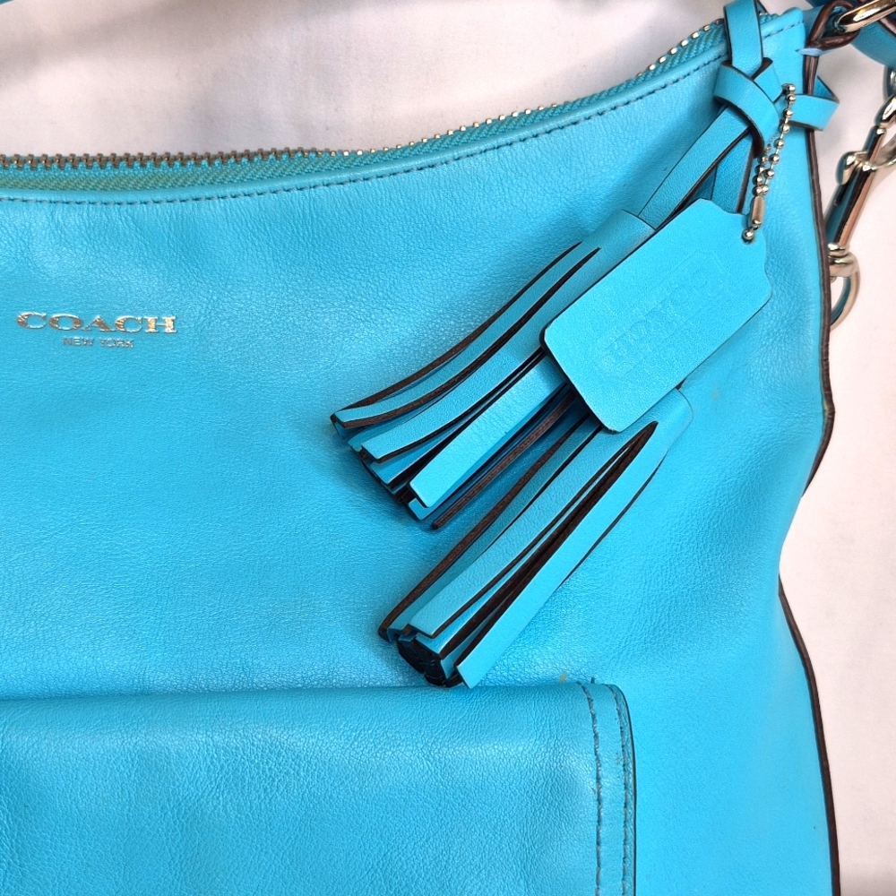 Coach Vintage Legacy Courtenay Blue Hobo Crossbody Handbag - Picture 5 of 17